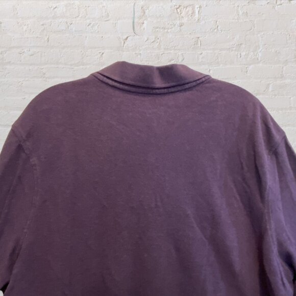 MERONA -- Purple Polo, Large Man, Collared, Button Down, Short Sleeve, XXL - Picture 4 of 8